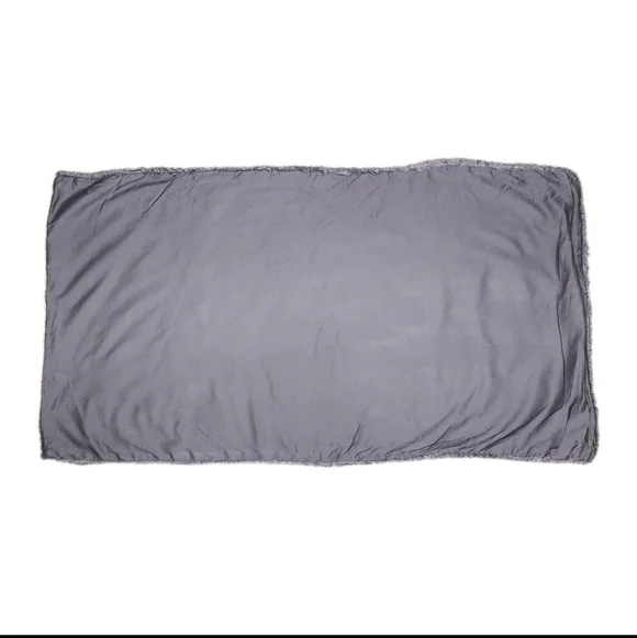 Casaluna Grey Linen Blend Fringe KING Pillow Sham NWOT - Picture 7 of 8